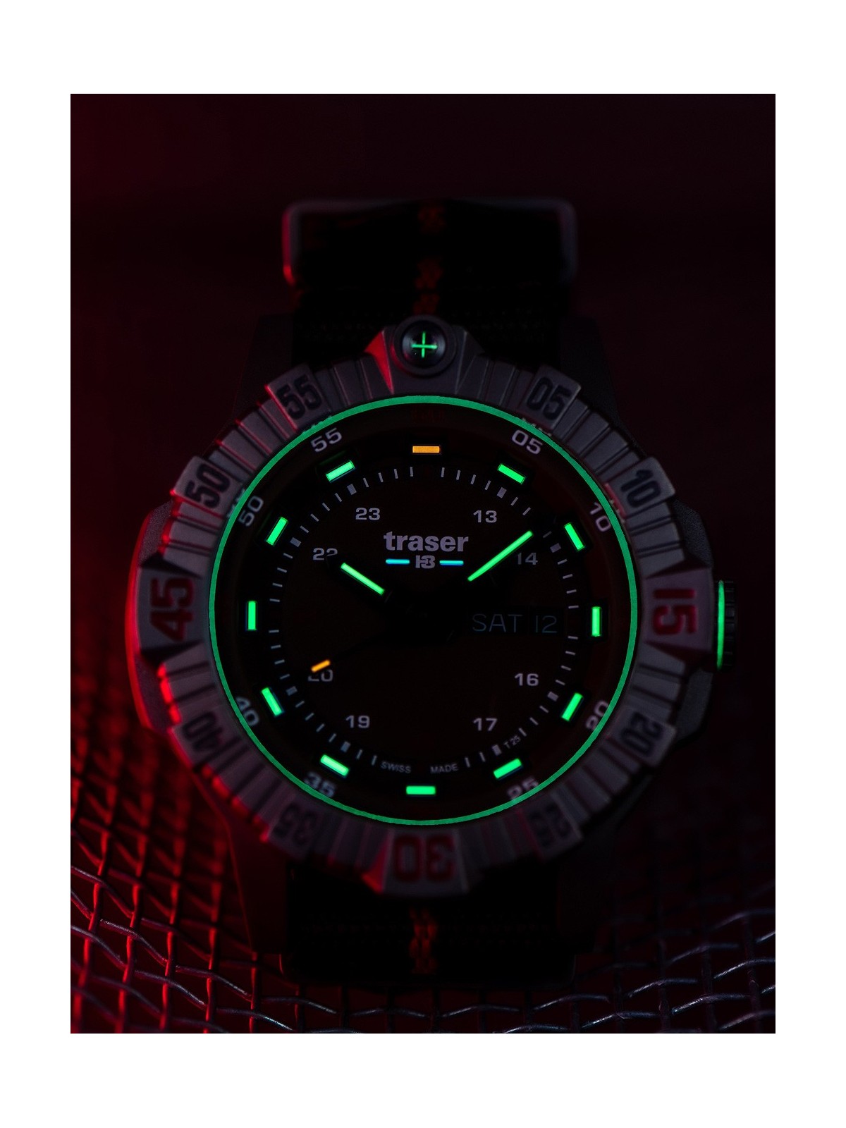 orologio uomo Traser H3 110669 Tactical Brown Titan Mens Watch 46mm 20ATM