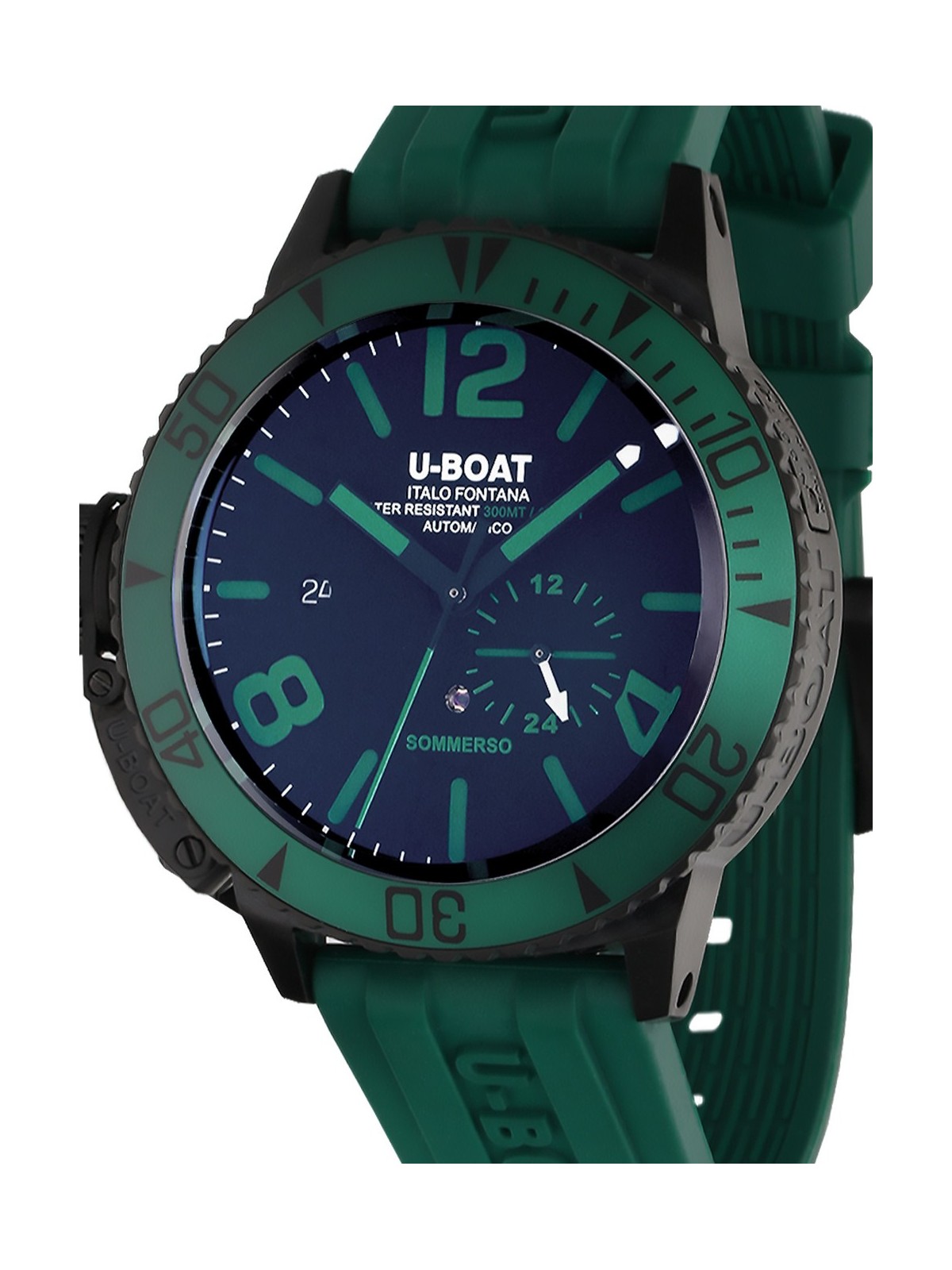 orologio uomo U-Boat 9667 Sommerso Green IPB Automatic Mens Watch 46mm 30ATM
