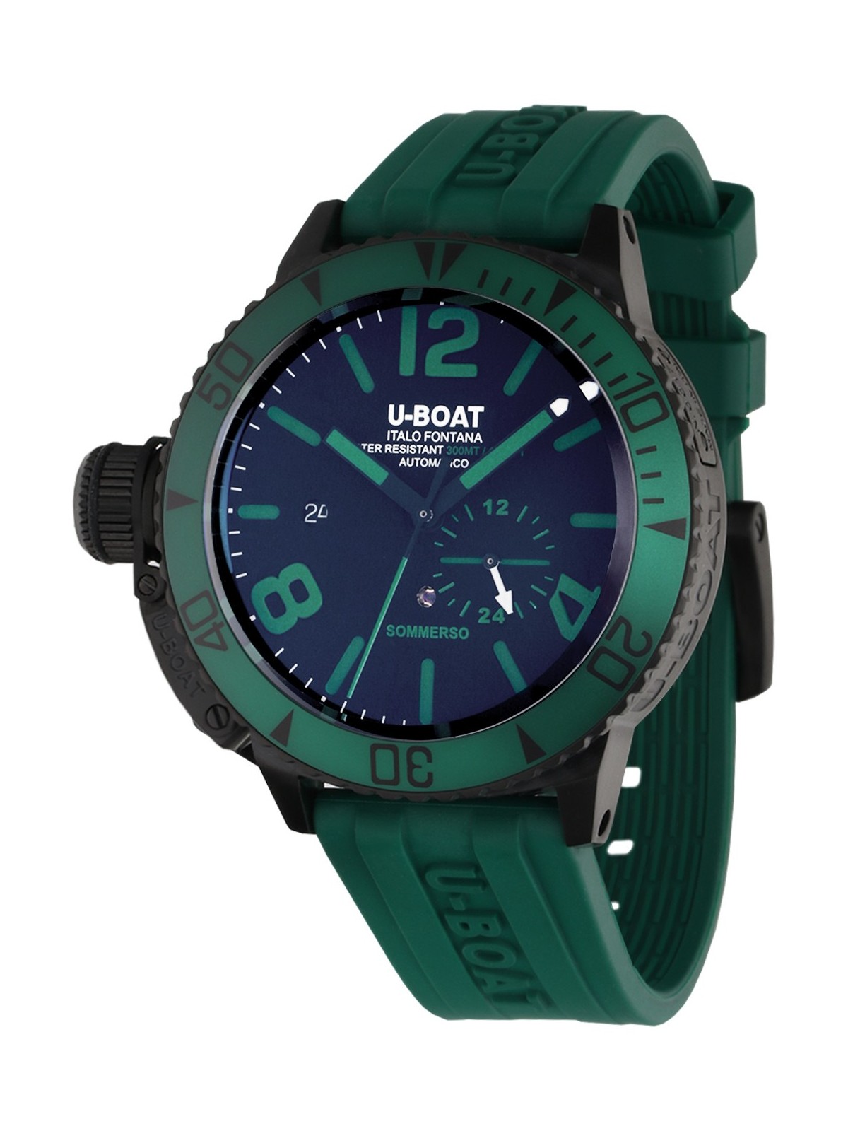orologio uomo U-Boat 9667 Sommerso Green IPB Automatic Mens Watch 46mm 30ATM
