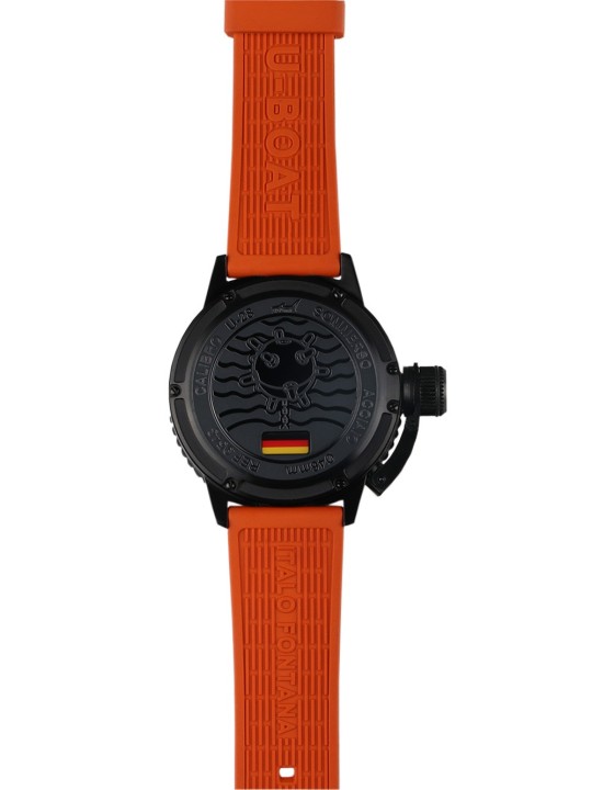 orologio uomo U-Boat 9543 Sommerso Orange IPB Automatic Mens Watch 46mm 30ATM