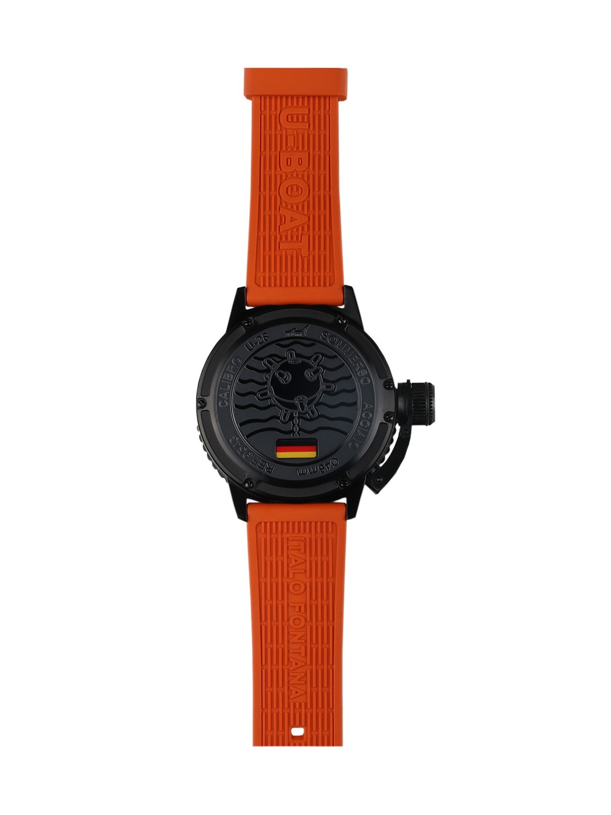 orologio uomo U-Boat 9543 Sommerso Orange IPB Automatic Mens Watch 46mm 30ATM