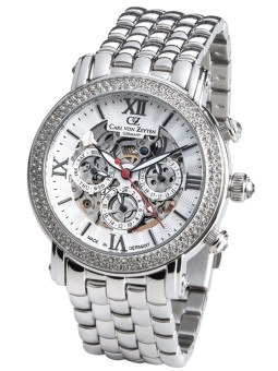 orologio donna Carl von Zeyten CVZ0062WHMS Kniebis Automatic Ladies Watch 40mm 5ATM