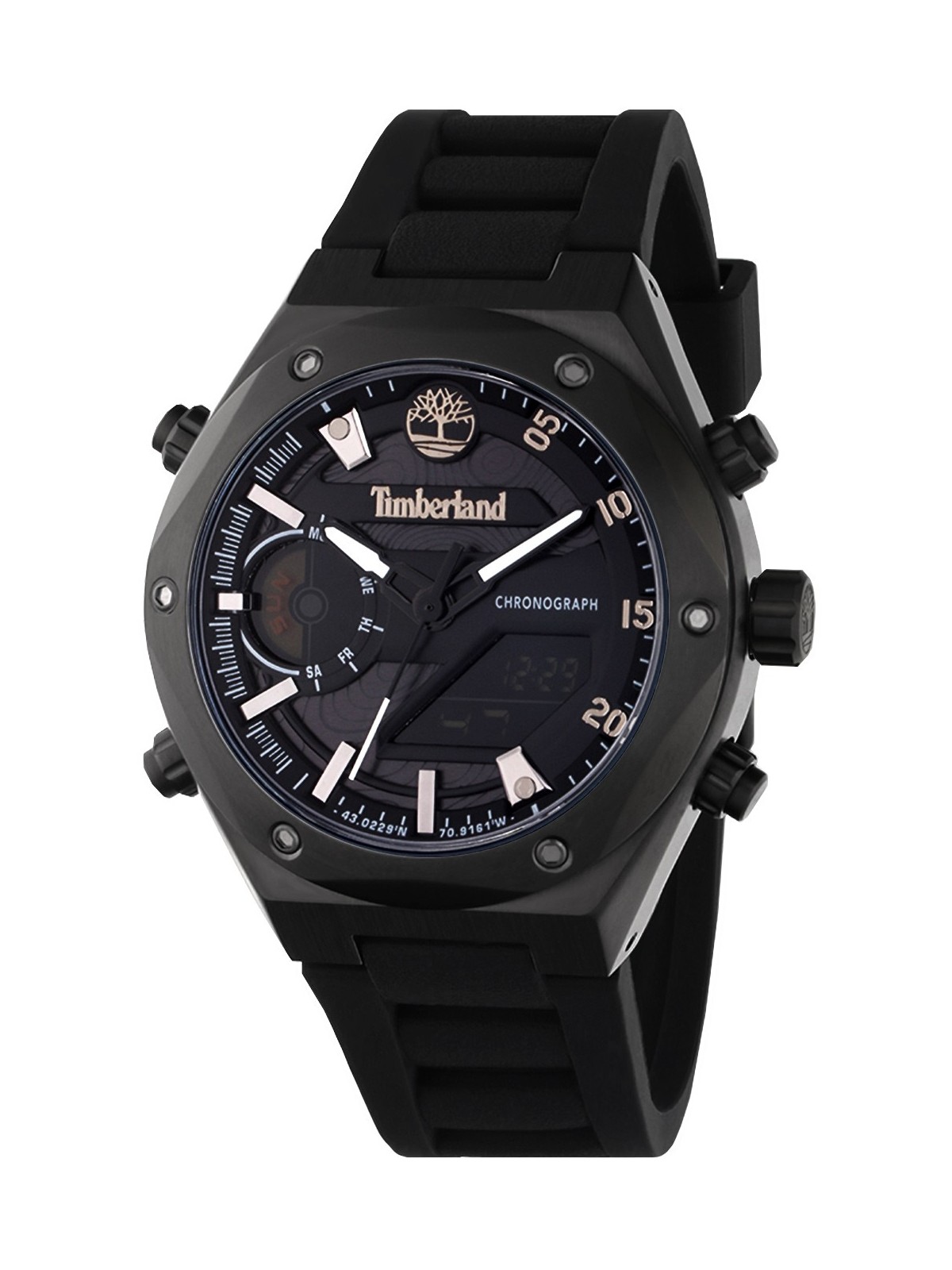 orologio uomo Timberland TDWGP2231401 Abbotville Mens Watch 45mm 5ATM