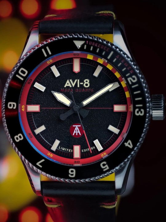 orologio uomo AVI-8 AV-4103-01 Tuskegee Airmen Limited Edition Mens Watch 40mm 5ATM