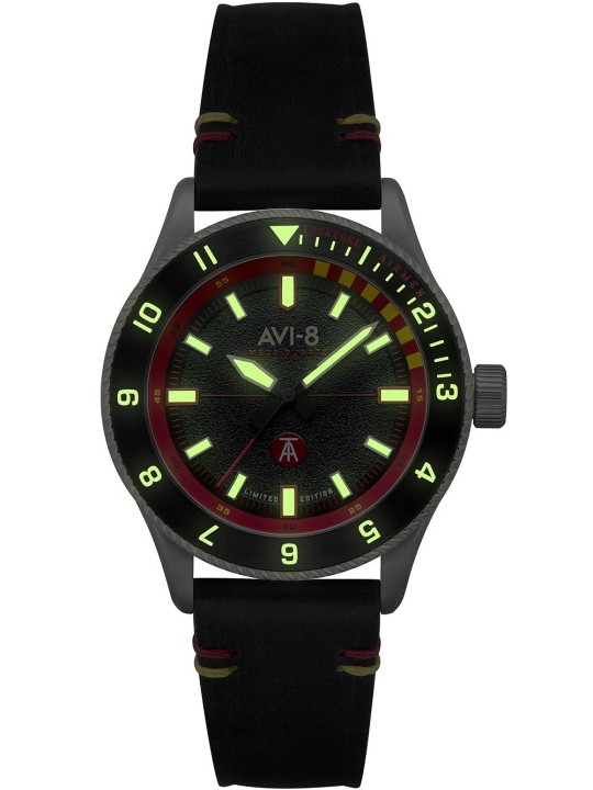 orologio uomo AVI-8 AV-4103-01 Tuskegee Airmen Limited Edition Mens Watch 40mm 5ATM