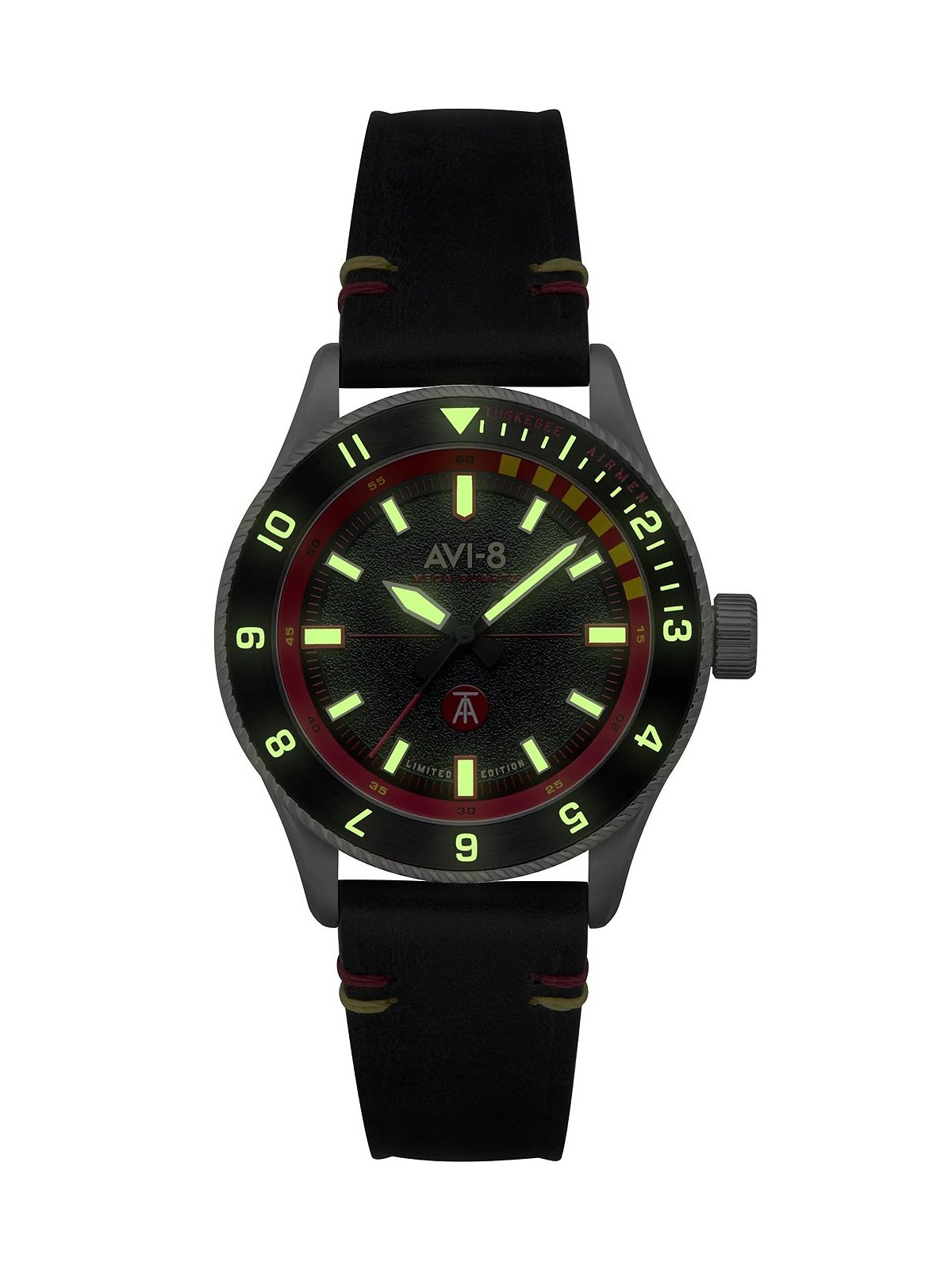 orologio uomo AVI-8 AV-4103-01 Tuskegee Airmen Limited Edition Mens Watch 40mm 5ATM