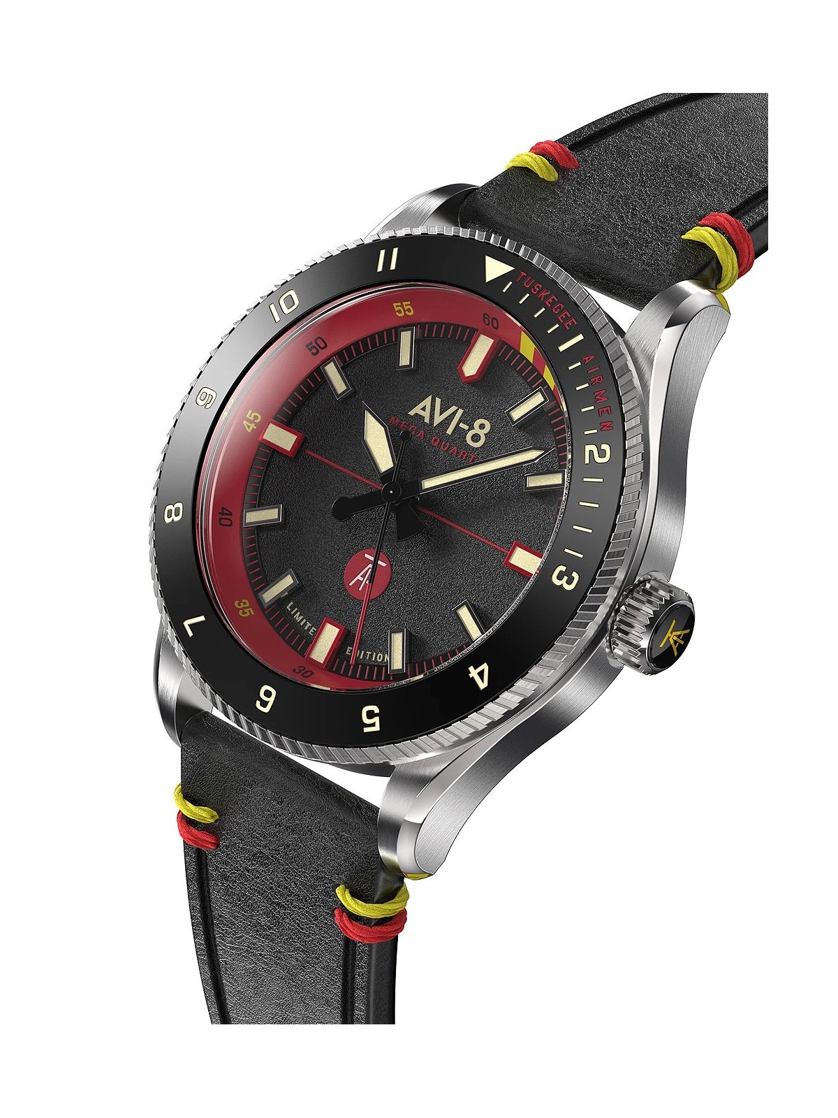orologio uomo AVI-8 AV-4103-01 Tuskegee Airmen Limited Edition Mens Watch 40mm 5ATM