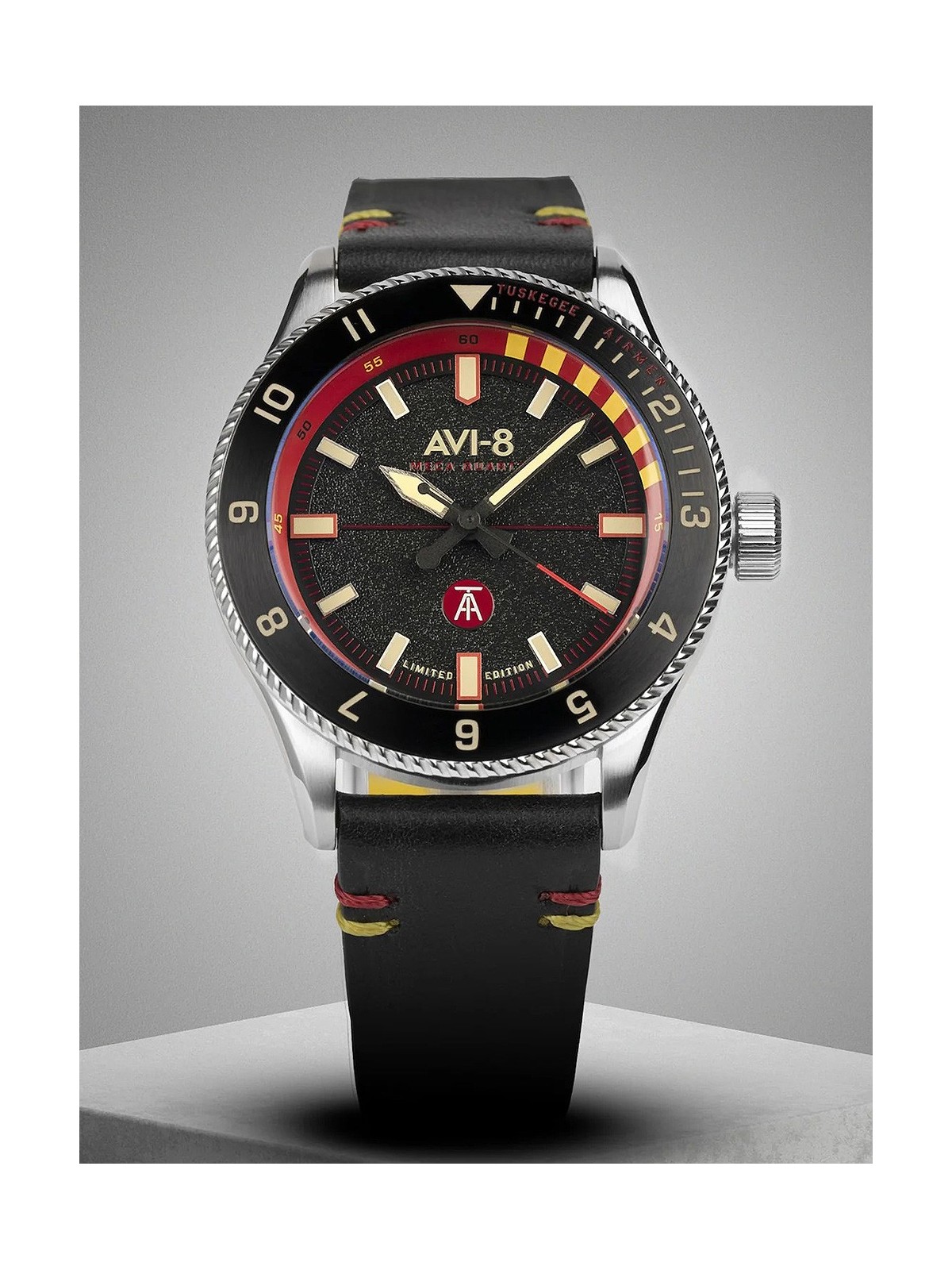 orologio uomo AVI-8 AV-4103-01 Tuskegee Airmen Limited Edition Mens Watch 40mm 5ATM