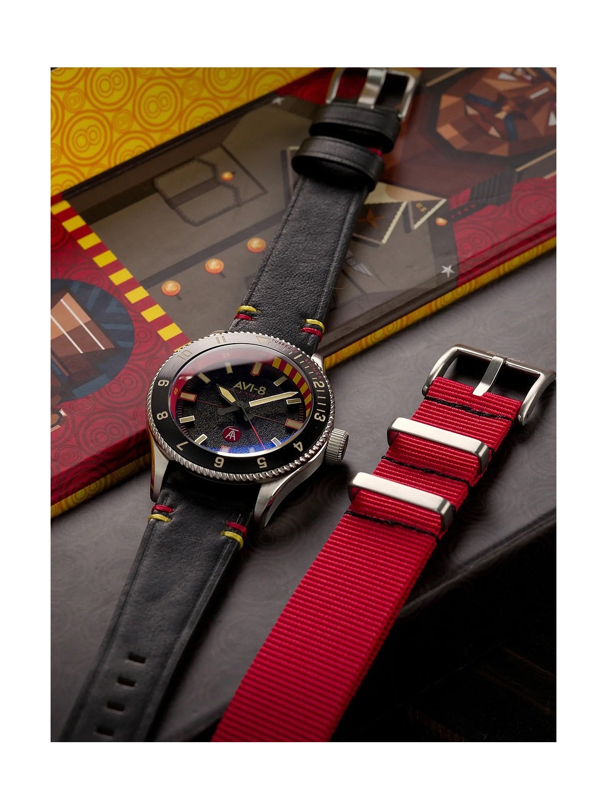 orologio uomo AVI-8 AV-4103-01 Tuskegee Airmen Limited Edition Mens Watch 40mm 5ATM