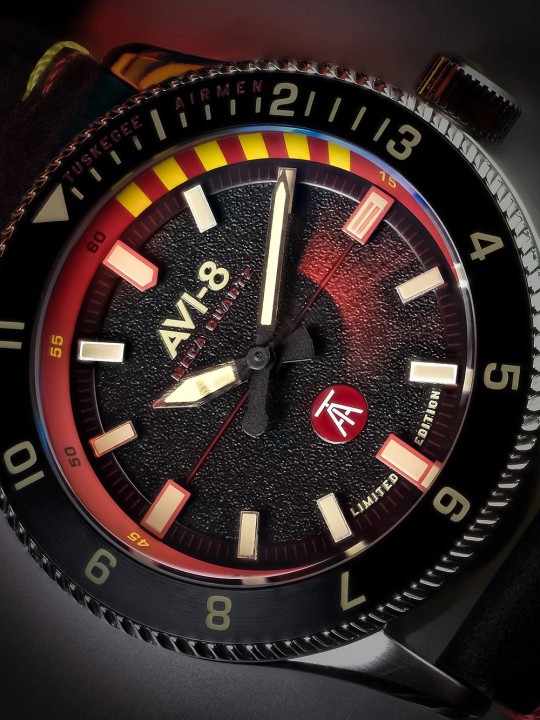 orologio uomo AVI-8 AV-4103-01 Tuskegee Airmen Limited Edition Mens Watch 40mm 5ATM