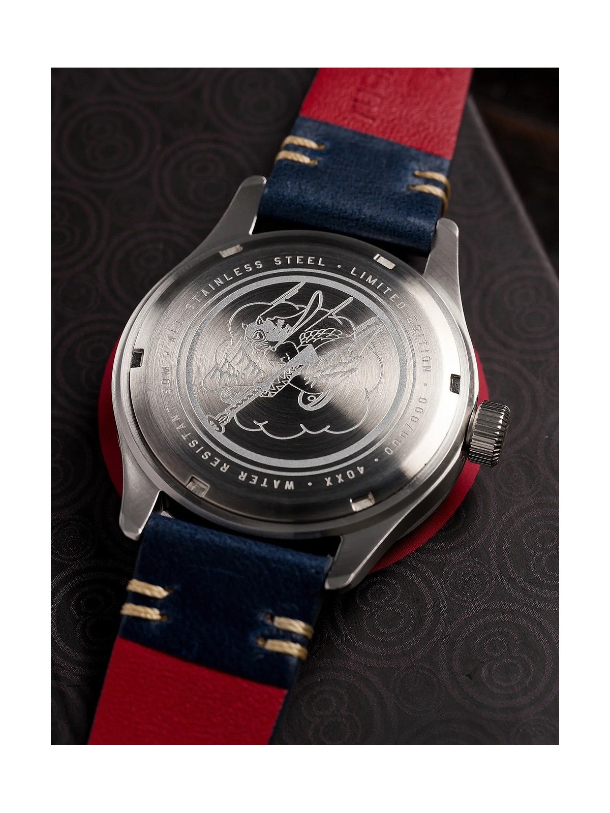 orologio uomo AVI-8 AV-4103-03 Tuskegee Airmen Limited Edition Mens Watch 40mm 5ATM