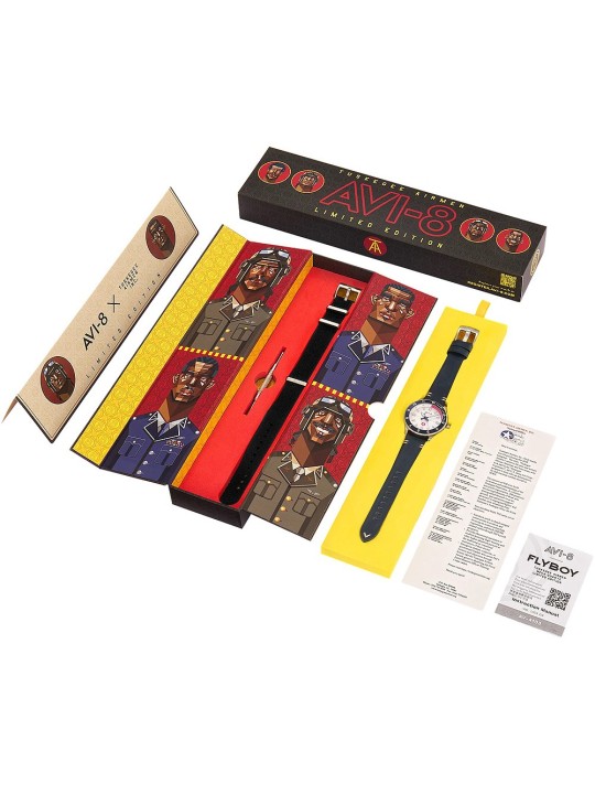 orologio uomo AVI-8 AV-4103-03 Tuskegee Airmen Limited Edition Mens Watch 40mm 5ATM