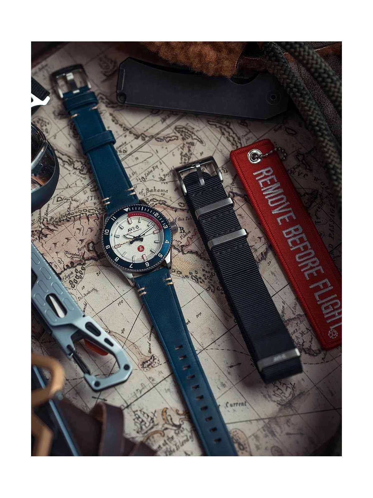 orologio uomo AVI-8 AV-4103-03 Tuskegee Airmen Limited Edition Mens Watch 40mm 5ATM