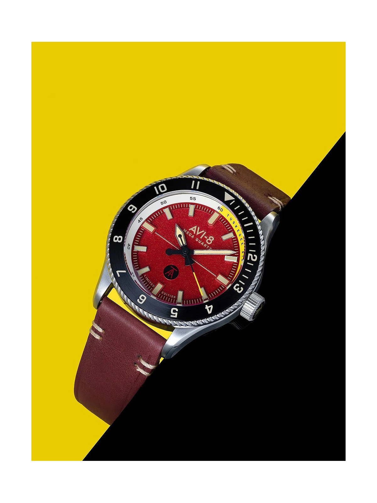 orologio uomo AVI-8 AV-4103-04 Tuskegee Airmen Limited Edition Mens Watch 40mm 5ATM