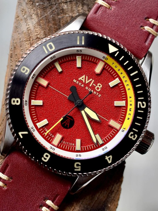 orologio uomo AVI-8 AV-4103-04 Tuskegee Airmen Limited Edition Mens Watch 40mm 5ATM