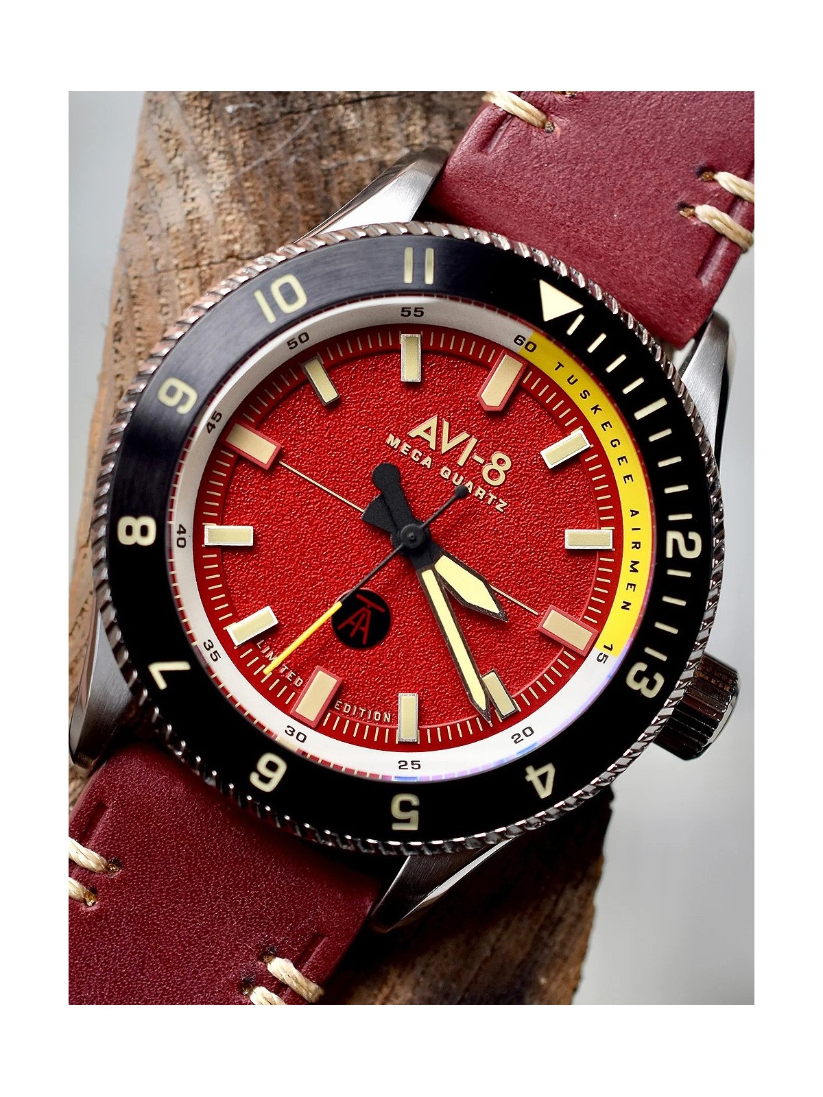 orologio uomo AVI-8 AV-4103-04 Tuskegee Airmen Limited Edition Mens Watch 40mm 5ATM