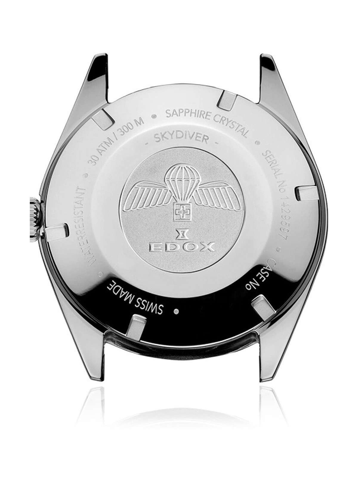 orologio donna Edox 80131-3NC-NDRO Skydiver Automatic + 2nd strap Ladies Watch 38mm 30ATM