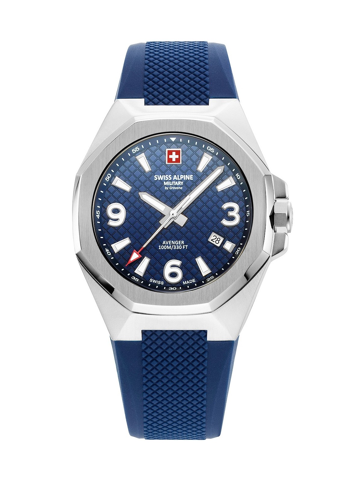 orologio uomo Swiss Alpine Military 7005.1835 Typhoon Mens Watch 42mm 10ATM