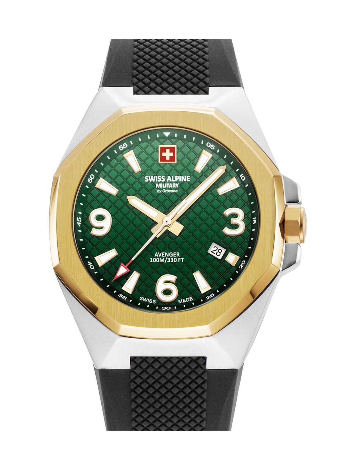 orologio uomo Swiss Alpine Military 7005.1844 Typhoon Mens Watch 42mm 10ATM