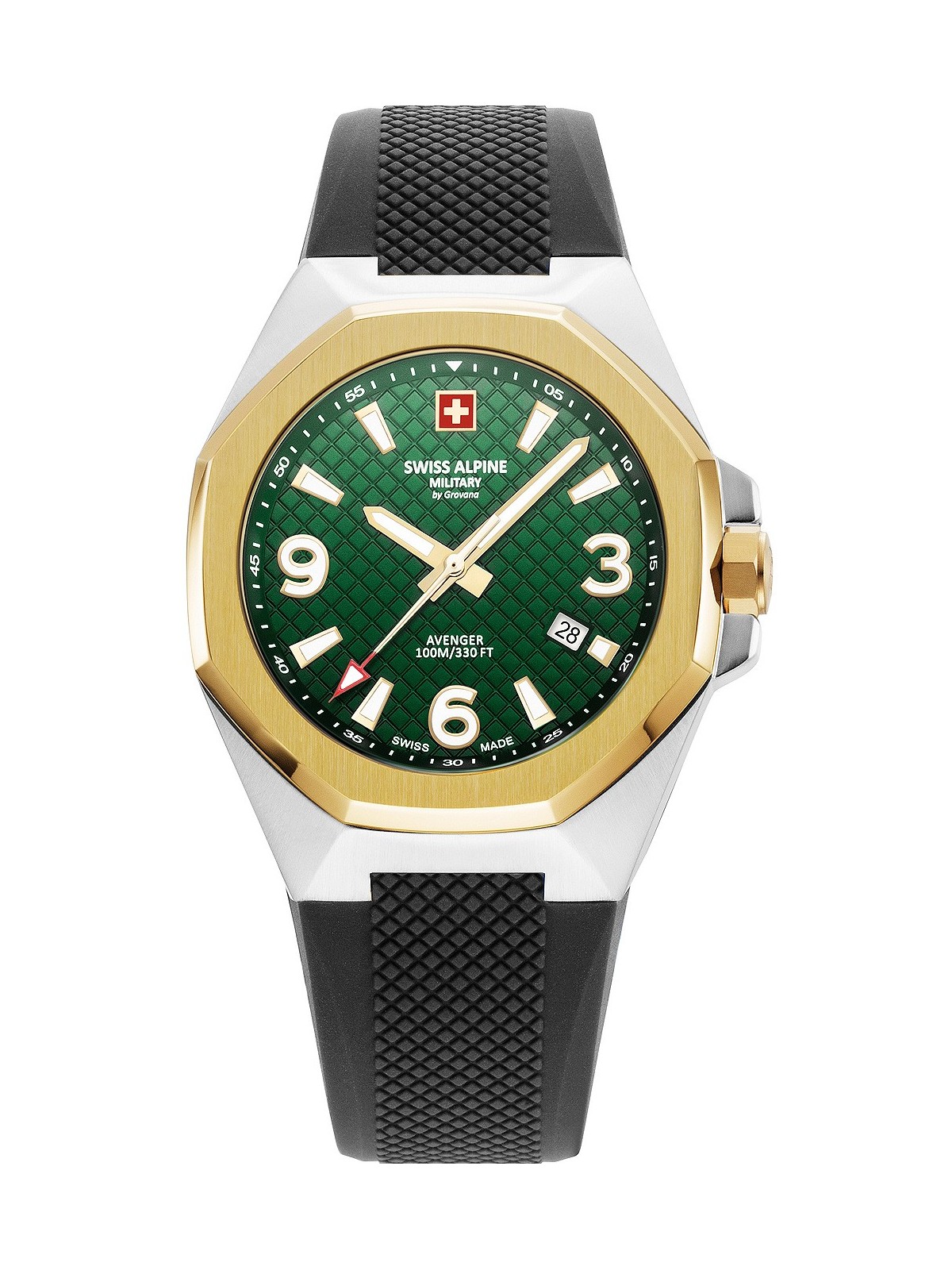 orologio uomo Swiss Alpine Military 7005.1844 Typhoon Mens Watch 42mm 10ATM