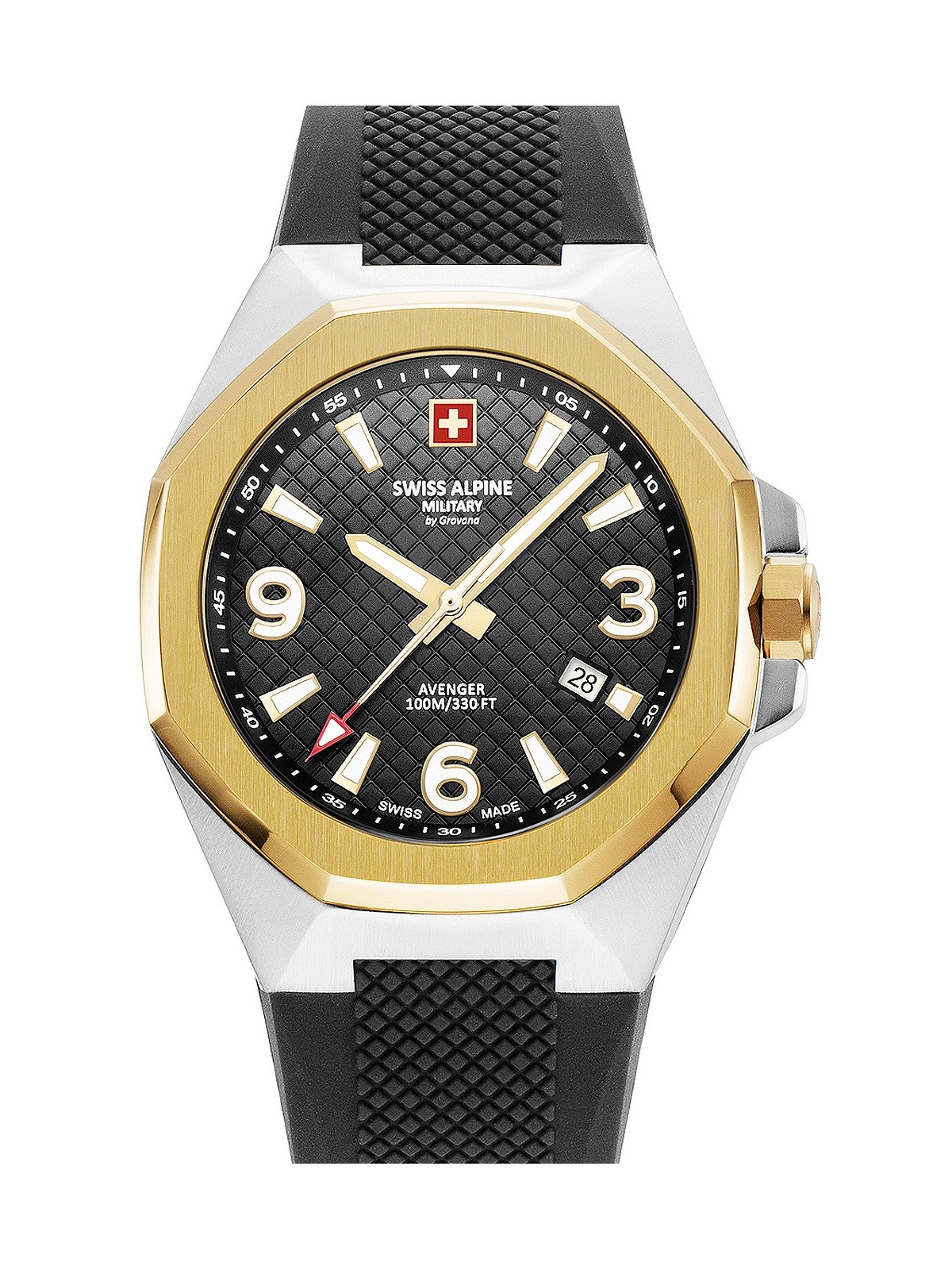 orologio uomo Swiss Alpine Military 7005.1847 Typhoon Mens Watch 42mm 10ATM