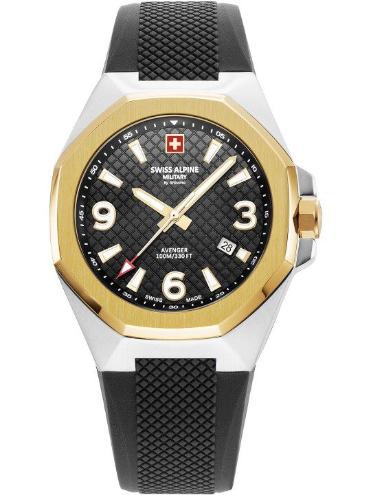 orologio uomo Swiss Alpine Military 7005.1847 Typhoon Mens Watch 42mm 10ATM