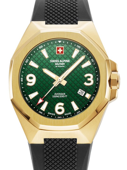 orologio uomo Swiss Alpine Military 7005.1814 Typhoon Mens Watch 42mm 10ATM