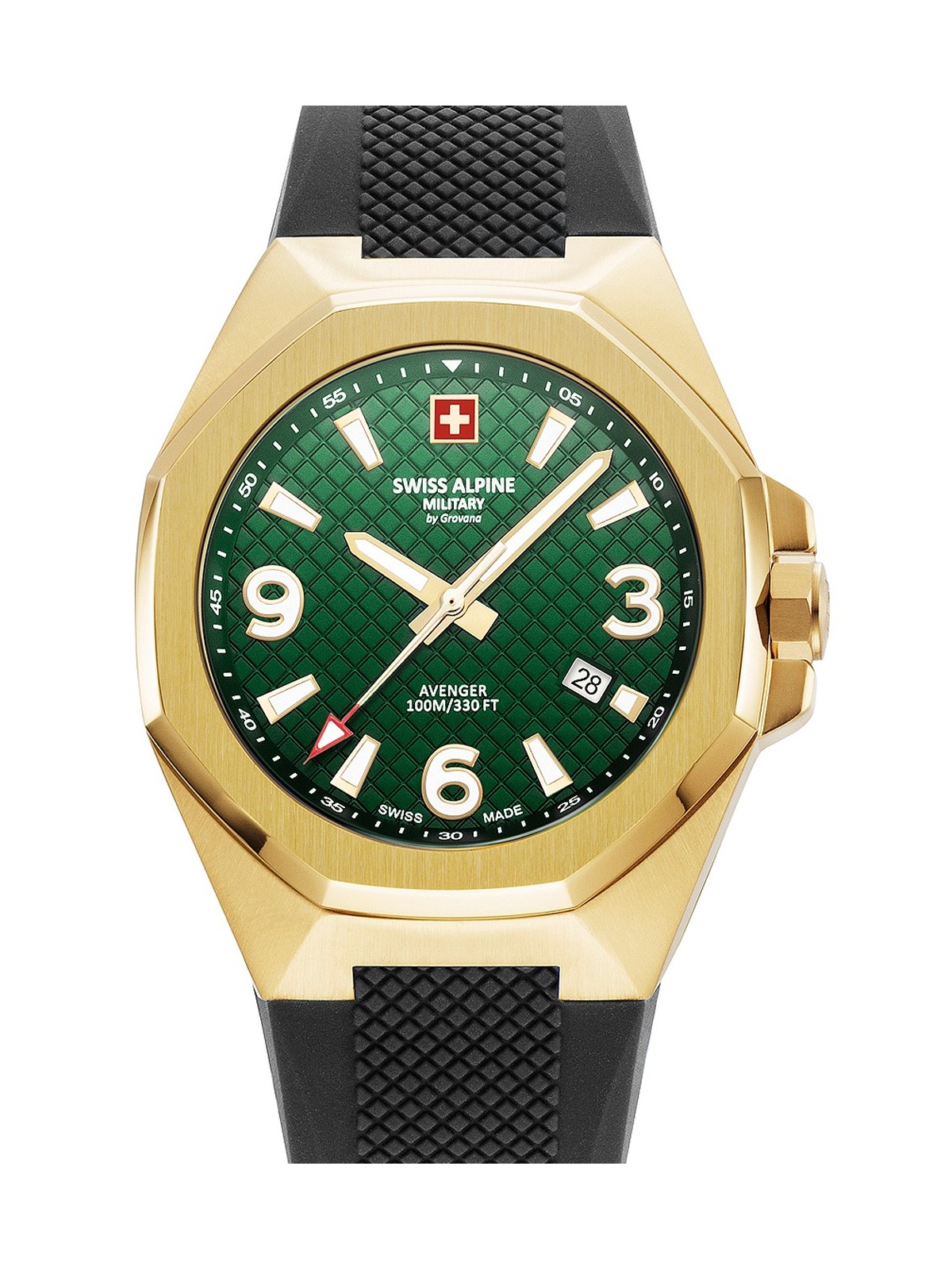 orologio uomo Swiss Alpine Military 7005.1814 Typhoon Mens Watch 42mm 10ATM