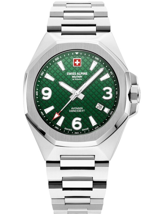 orologio uomo Swiss Alpine Military 7005.1134 Typhoon Mens Watch 42mm 10ATM