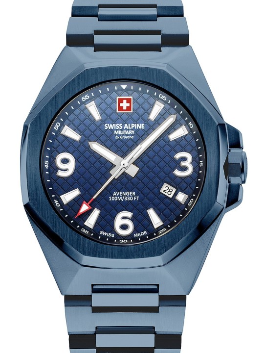 orologio uomo Swiss Alpine Military 7005.1195 Typhoon Mens Watch 42mm 10ATM
