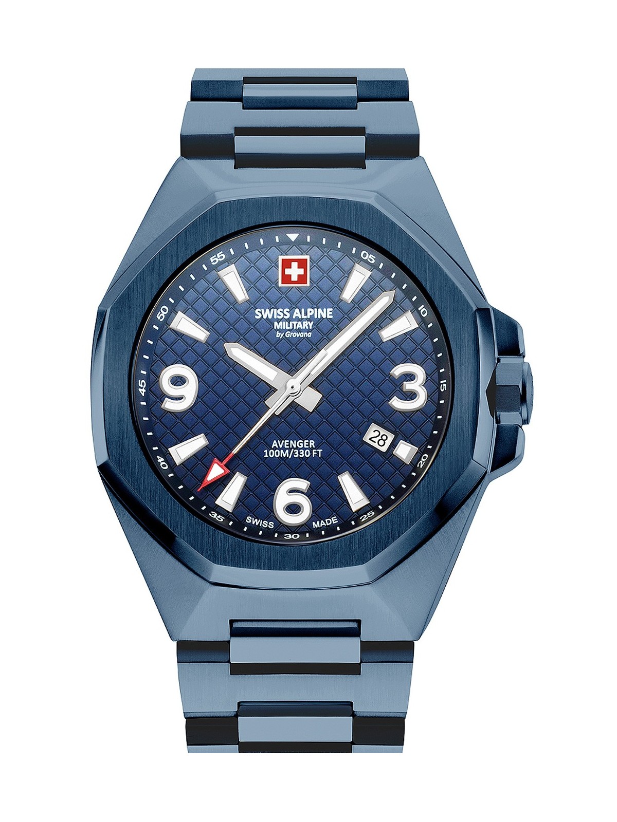 orologio uomo Swiss Alpine Military 7005.1195 Typhoon Mens Watch 42mm 10ATM