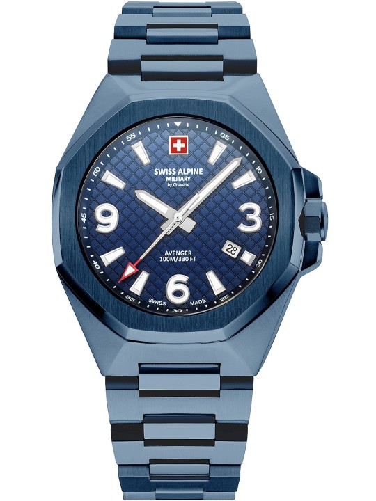 orologio uomo Swiss Alpine Military 7005.1195 Typhoon Mens Watch 42mm 10ATM