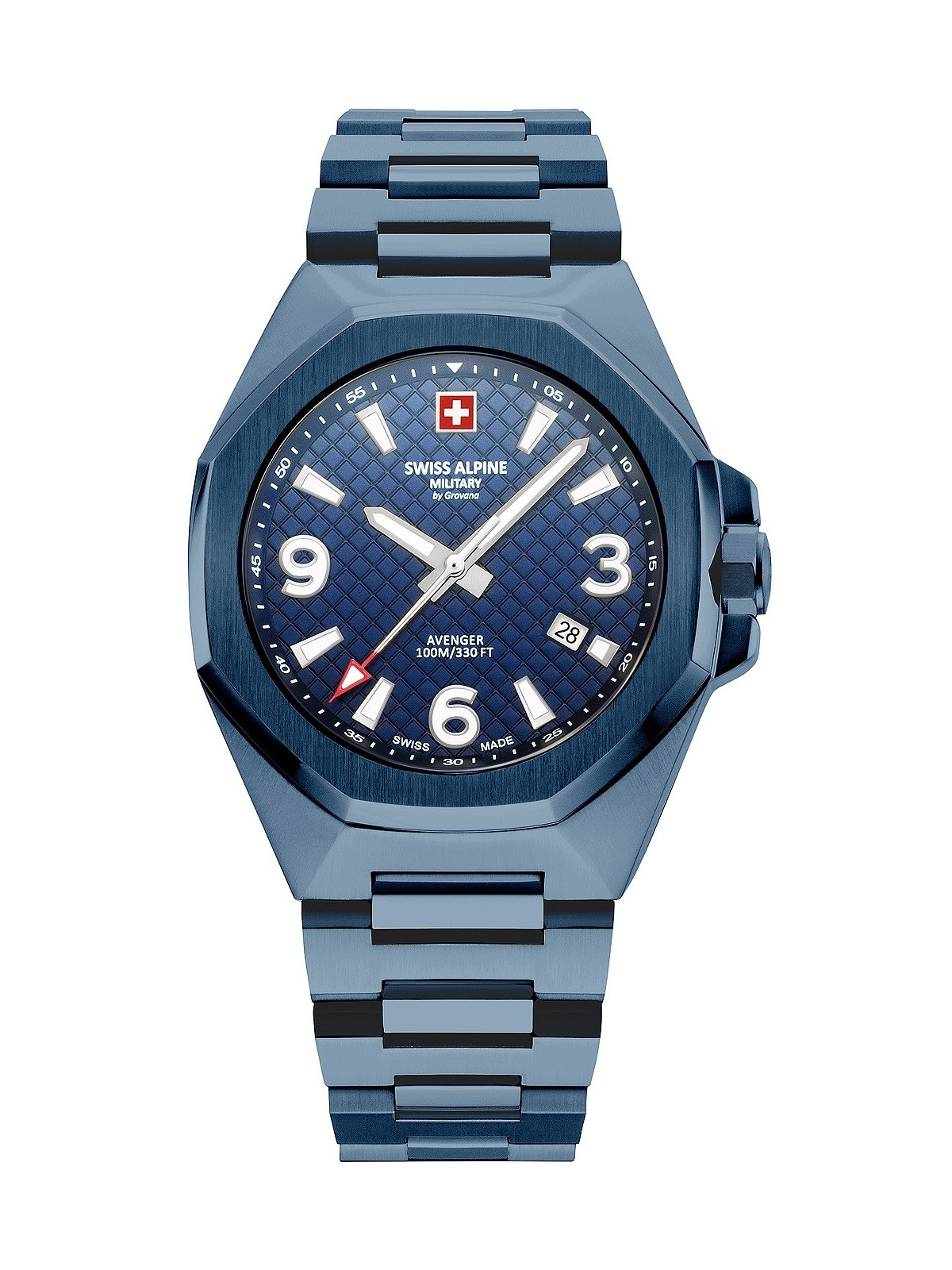 orologio uomo Swiss Alpine Military 7005.1195 Typhoon Mens Watch 42mm 10ATM