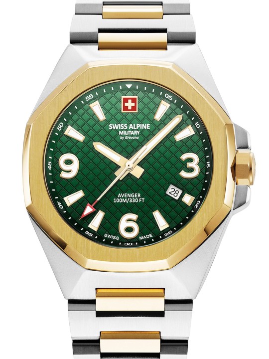 orologio uomo Swiss Alpine Military 7005.1144 Typhoon Mens Watch 42mm 10ATM