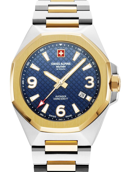 orologio uomo Swiss Alpine Military 7005.1145 Typhoon Mens Watch 42mm 10ATM