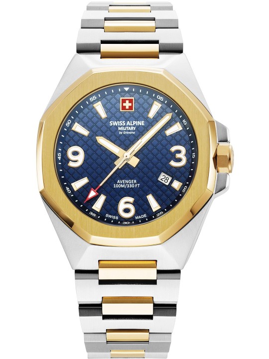 orologio uomo Swiss Alpine Military 7005.1145 Typhoon Mens Watch 42mm 10ATM