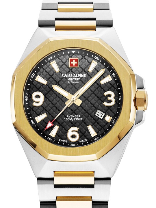 orologio uomo Swiss Alpine Military 7005.1147 Typhoon Mens Watch 42mm 10ATM