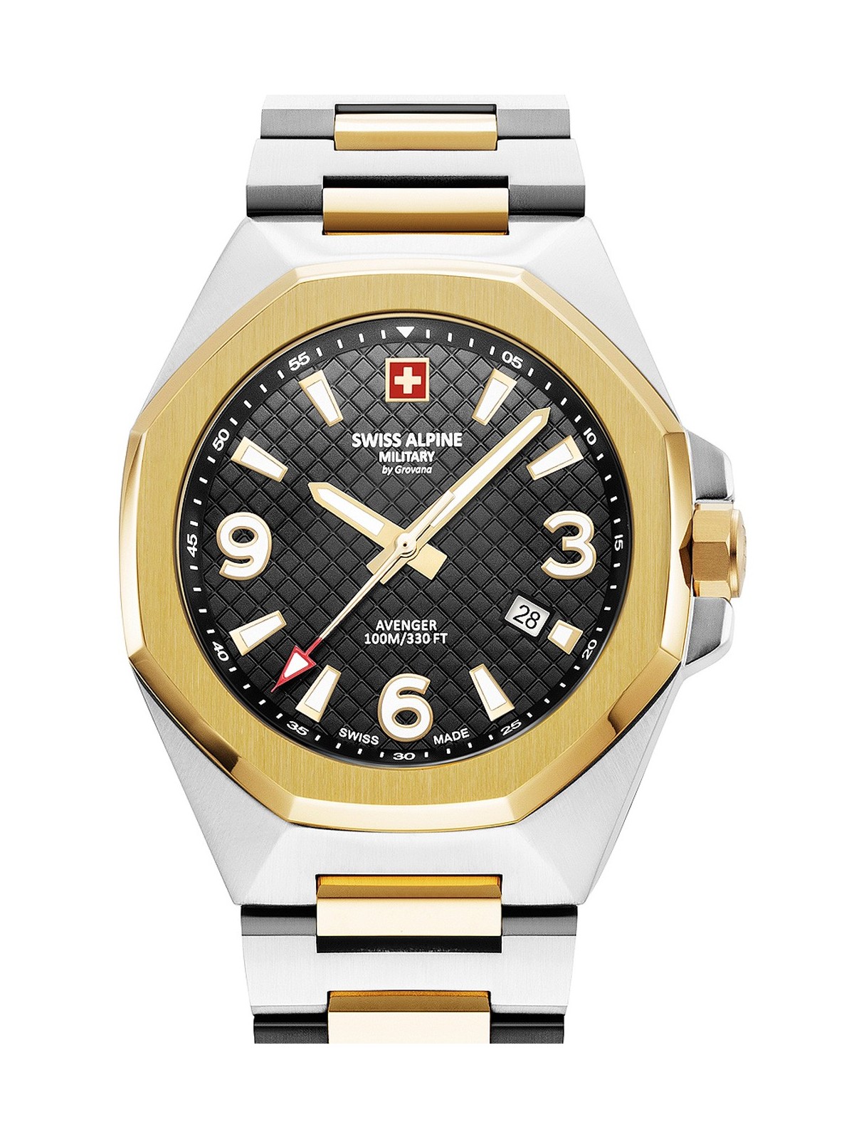 orologio uomo Swiss Alpine Military 7005.1147 Typhoon Mens Watch 42mm 10ATM