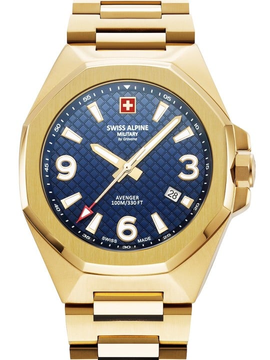 orologio uomo Swiss Alpine Military 7005.1115 Typhoon Mens Watch 42mm 10ATM