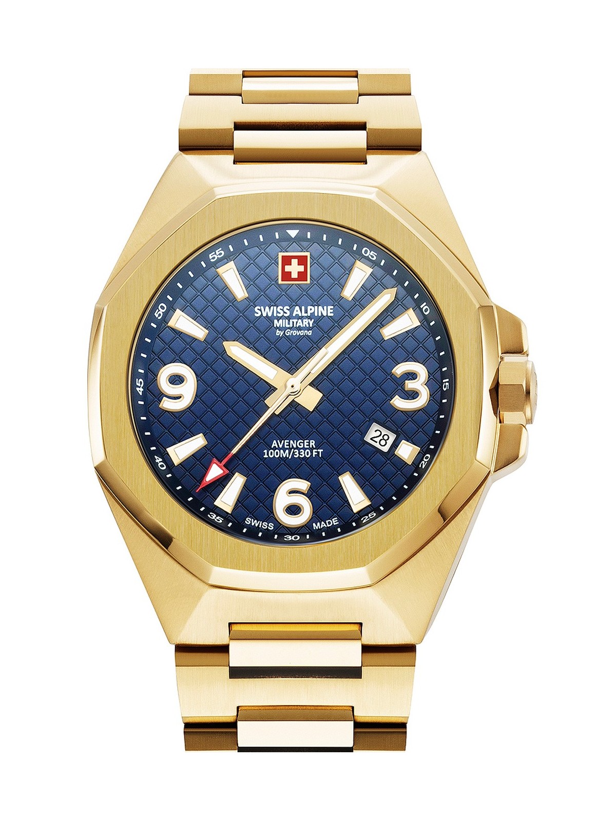 orologio uomo Swiss Alpine Military 7005.1115 Typhoon Mens Watch 42mm 10ATM