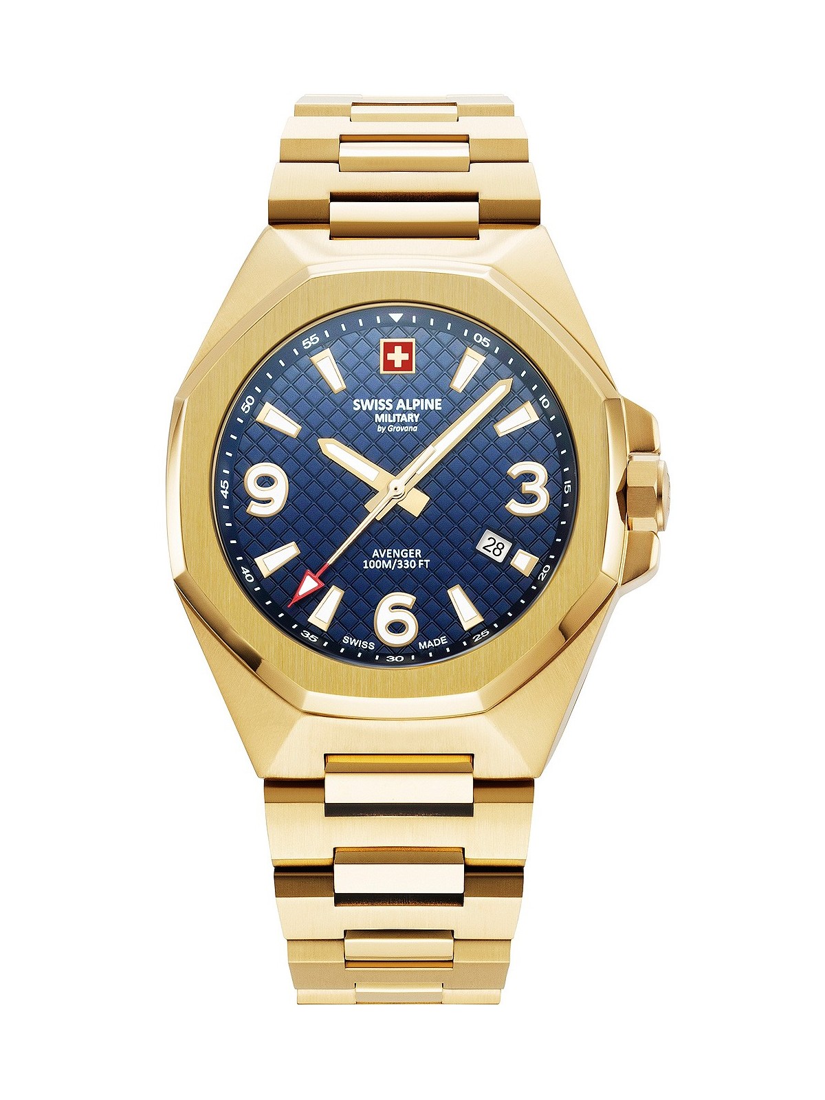 orologio uomo Swiss Alpine Military 7005.1115 Typhoon Mens Watch 42mm 10ATM