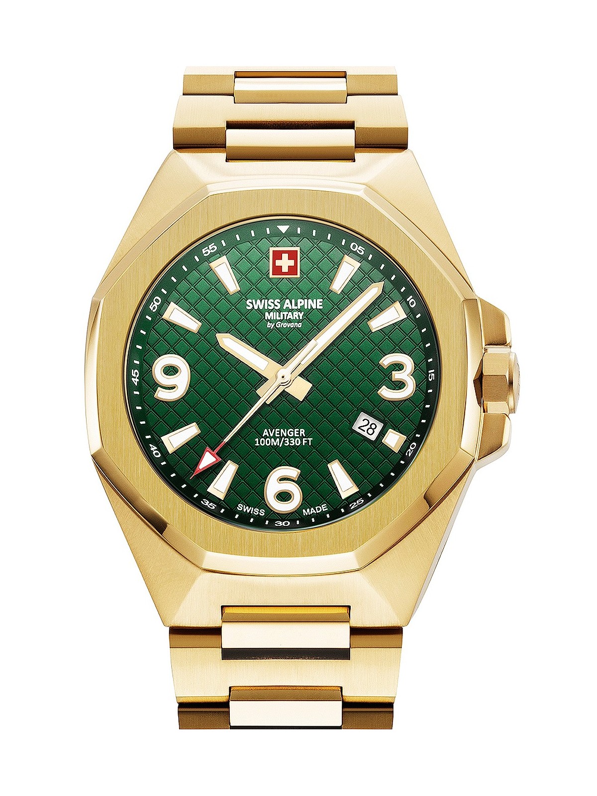 orologio uomo Swiss Alpine Military 7005.1114 Typhoon Mens Watch 42mm 10ATM