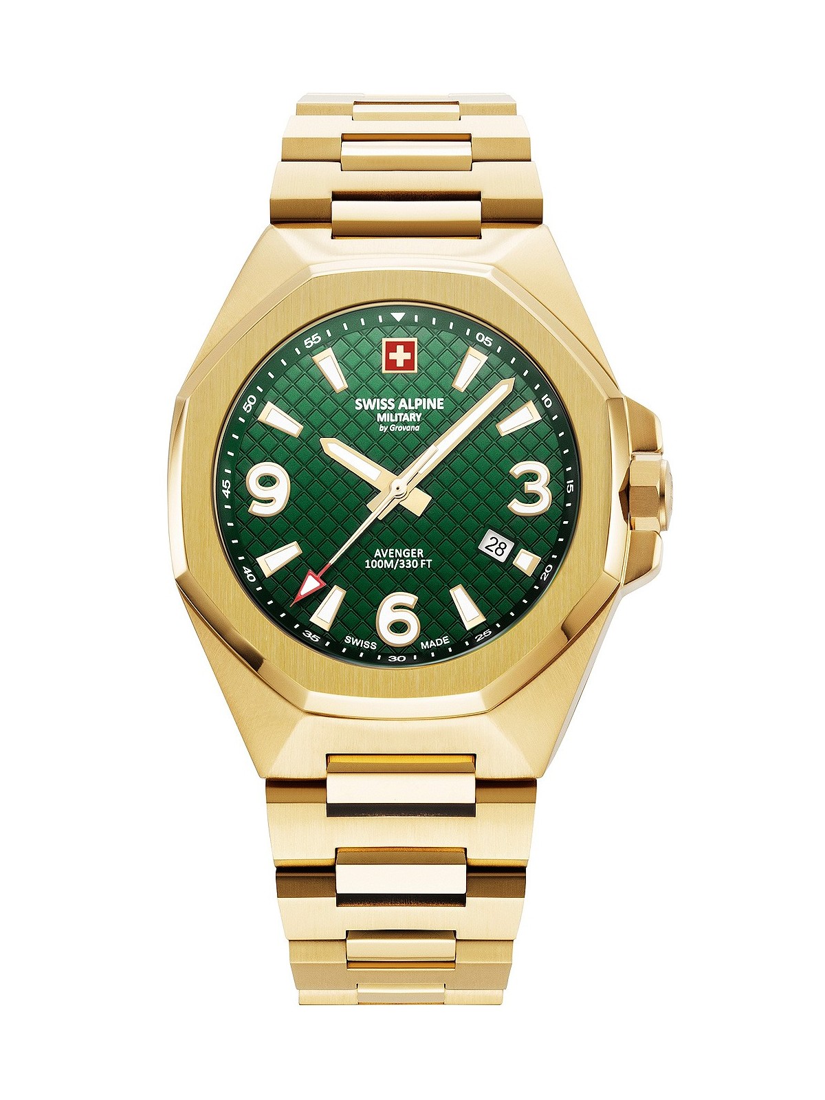 orologio uomo Swiss Alpine Military 7005.1114 Typhoon Mens Watch 42mm 10ATM
