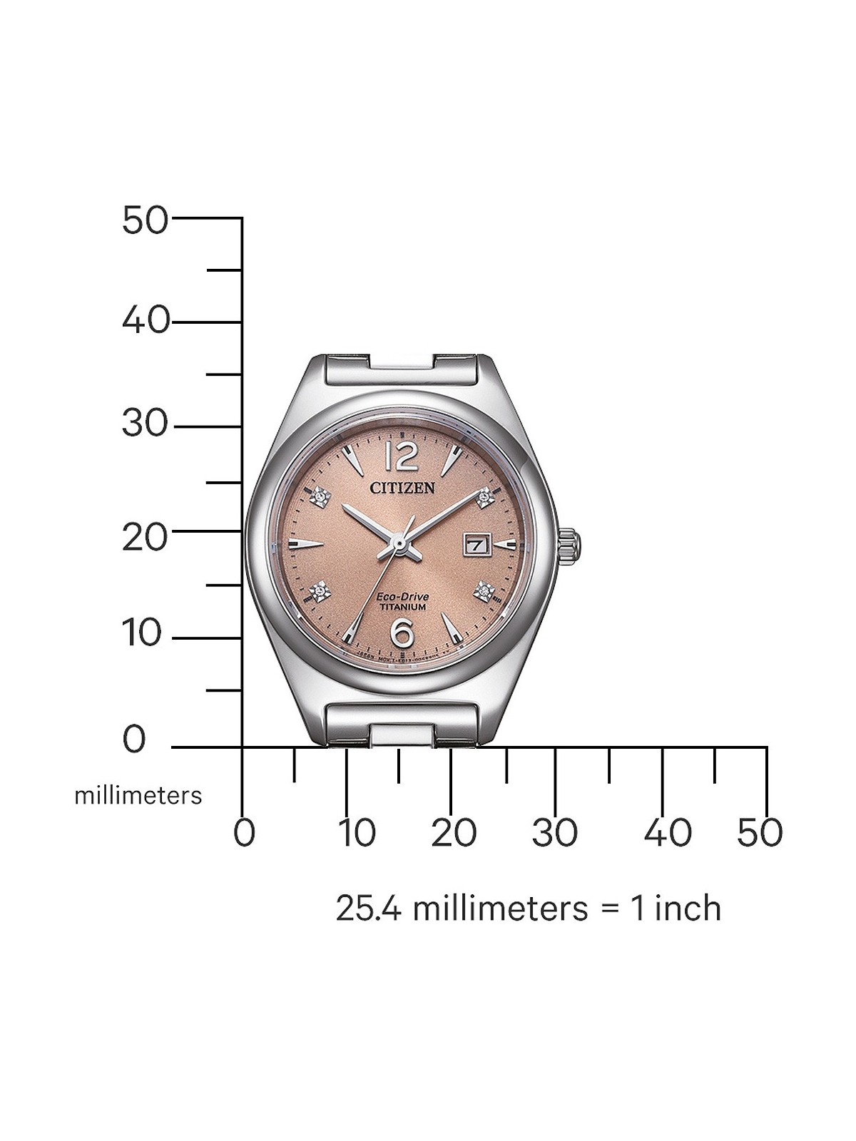 orologio donna Citizen EW2601-81Z Eco-Drive Titanium Ladies Watch 29mm 10ATM