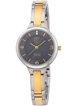 orologio donna ETT ELS-12146-52M Diamond Lady Solar Drive Titan Ladies Watch 28mm 5ATM