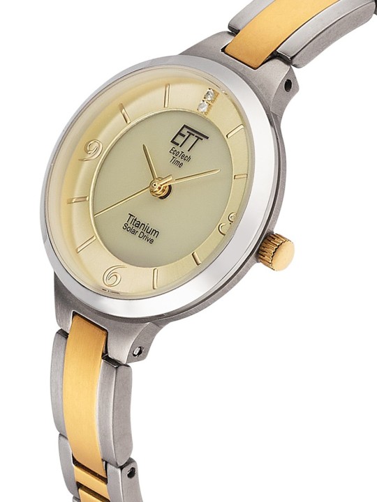 orologio donna ETT ELS-12148-61M Diamond Lady Solar Drive Titan Ladies Watch 28mm 5ATM