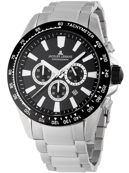 orologio uomo Jacques Lemans 1-2140E Liverpool Chronograph Mens Watch 48mm 10ATM
