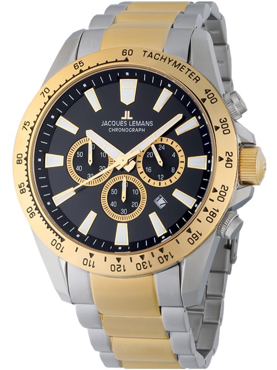 orologio uomo Jacques Lemans 1-2140H Liverpool Chronograph Mens Watch 48mm 10ATM