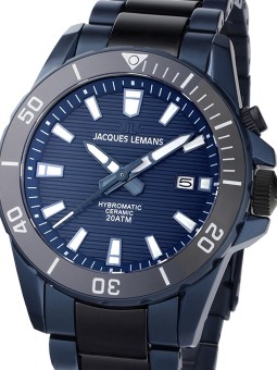 orologio uomo Jacques Lemans 1-2222B Hybromatic Mens Watch 42mm 20ATM