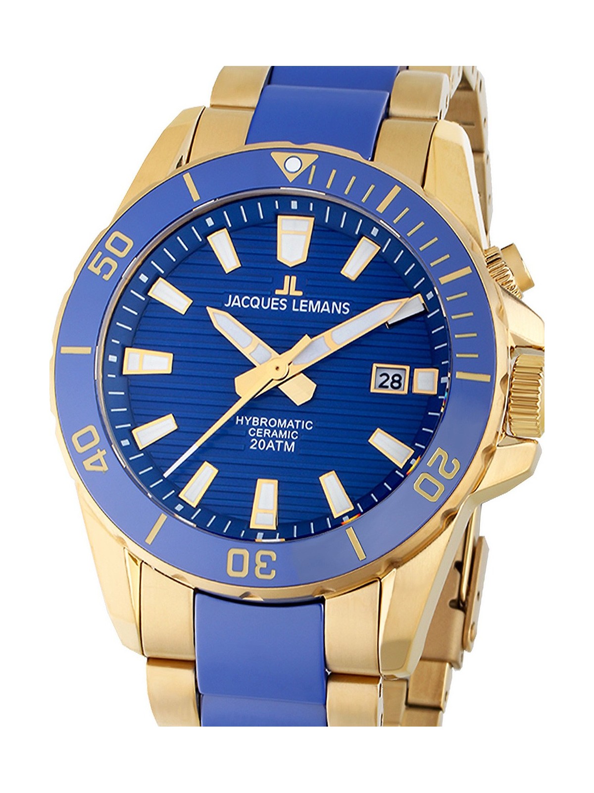 orologio uomo Jacques Lemans 1-2222E Hybromatic Mens Watch 42mm 20ATM